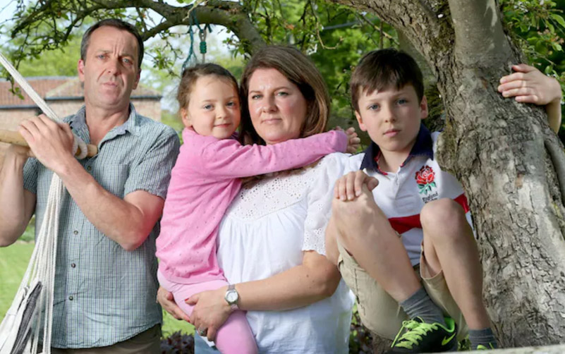 Robert and Emma Sturdy worry about Britain's food security CREDIT: Lorne Campbell